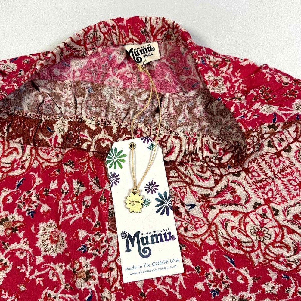 NWT Show Me Your Mumu Shorts Pink and Brown Small‎